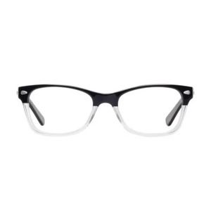 Ernest Hemingway 4606 51-20-140 2 Tone Eyeglass‎ Frames Wayfarer Black Clear